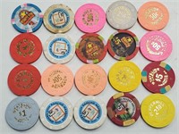 20 Various Mesquite Nevada Casino Chips