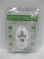 Hunter Universal 3-Speed Ceiling Fan Remote
