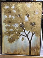 Golden Tree on Canva - 36.75” x 49”