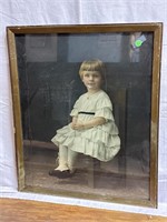 Portrait of a young girl sitting - 21.5” x 25.5”