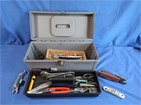 Toolbox w/variety of Hand Tools