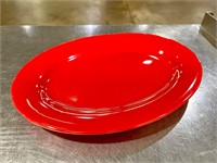 Bid X24 Red China Platters 11-1/2"