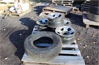 Set of 4 rims & 1 tire