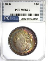 1886 Morgan PCI MS65+ Fantastic Toning