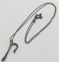 Sterling Silver Necklace Chain & Pendant