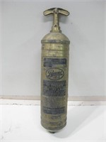 14" Vintage Brass Pyrene Fire Extinguisher As Is