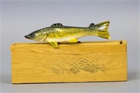 Carl Christiansen 7" Walleye Fish Spearing Decoy,