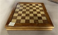 Wood Chess/Domino Game Board