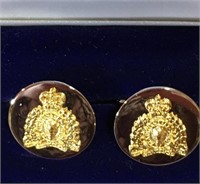 Pair Of Royal Canadian Mounted Police Cufflinks