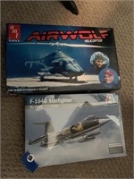 2 PC STARFIGHTER & HELICOPTER MODELS