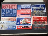 Various Dates Uncirculated Mint Sets (5) 2000-2005