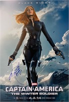 Scarlett Johansson Autograph Avengers Poster