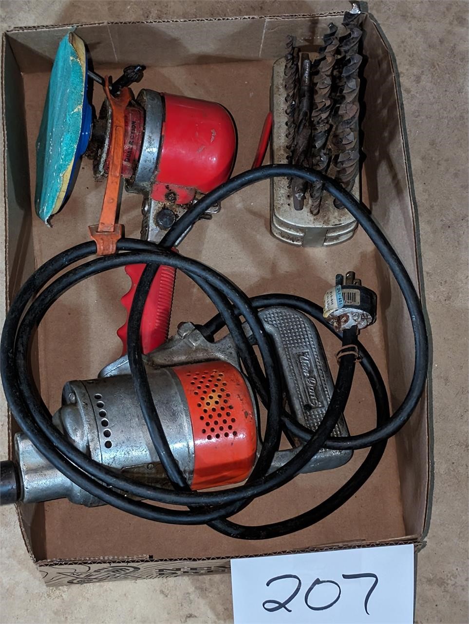 Electric Drill, Drill Bits, and Air Tool