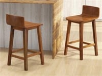 Retail$180 Wood Bar stool Set of 2