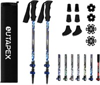 Carbon Fiber Trekking Poles - 2pc Pack