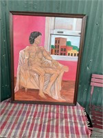 Original oil, painting, nude unsigned