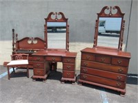 4 PC. MAHOGANY B.R.S.: