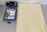 Latex Gloves, Poly Tarp, & Fabric Cover