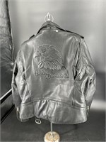 HARLEY EMBOSSED SCREAMING EAGLE 52 LEATHER JACKET