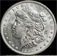 1896 Morgan Silver Dollar Coin Uncirculated