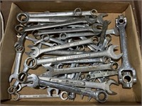 Flat of Craftsman, Allen, Gear Wrench and other
