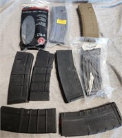 P - LOT OF 9 AMMO MAGS (C64)