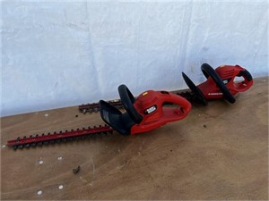 (2) Black & Decker Electric Hedge Trimmers