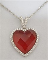 Ruby Heart Necklace