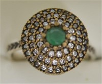 Genuine Emerald Petite Ring