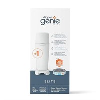 Diaper Genie Elite Diaper Pail White Includes 1