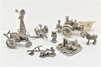 Comstock Collection of Small Pewter Mini Figurines