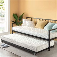 ZINUS Eden Metal Daybed with Trundle  Twin