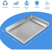 STAINLESS STEEL LITTER TRAY COMPATIBLE W/PET-SAFE