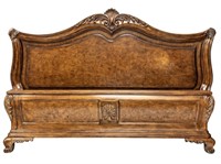CONTEMPORARY CARVED BED