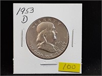 1953D Franklin Half Dollar