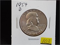 1954D Franklin Half Dollar