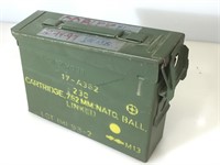 Metal ammo can with 12 gauge 00 Buck reloads