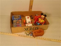 Vintage Mickey Mouse toy, marbles and more