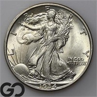 1934 Walking Liberty Half Dollar, BU++ Bid: 115