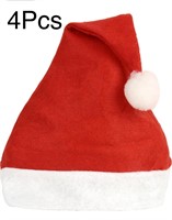 4Pcs Hot Santa Red Hat Cap Christmas Xmas Hats