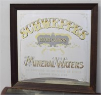 Large Schweppes Mineral Waters Bar Mirror