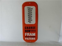 FRAM FILTERS "CHANGE NOW" S/S METAL THERMOMETER