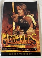 Hercules book signed Kevin Sorbo