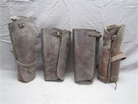 Lot of Antique Japanese Army Leather Gaiters