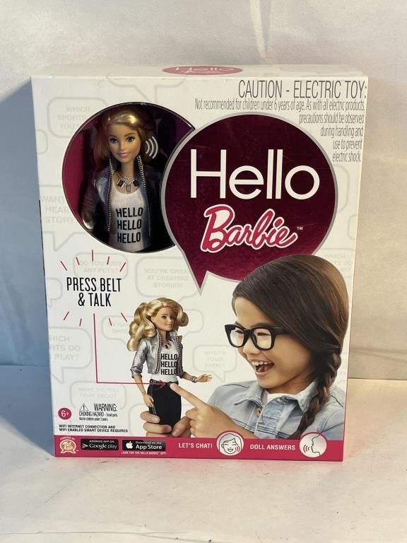 HELLO BARBIE ELECTRIC TOY BY MATTEL
