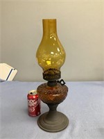Amber Oil Lamp Chamber - Plastic, Globe - Glass