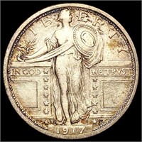 1917-S Standing Liberty Quarter NEARLY