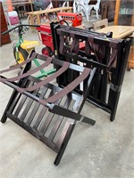 3 Folding Luggage Racks