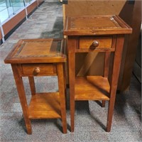 2 Wooden Plant Stands