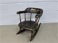 Antique Painted Childs Rocking Chair